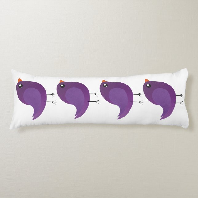Cojín Niños adorables pájaros (Anverso)