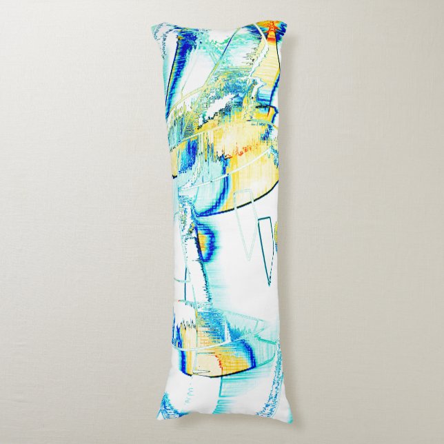 Cojín No de tinta drenada, imagen de manchas amarillas,  (Frente vertical)