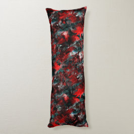 Cojín Noche con hojas rojas ostentosamente estropeadas c