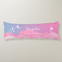Noche estrellada Nombre y texto rosa azul