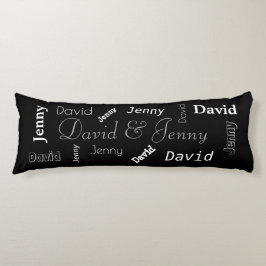 Cojín Nombre de las parejas personalizadas