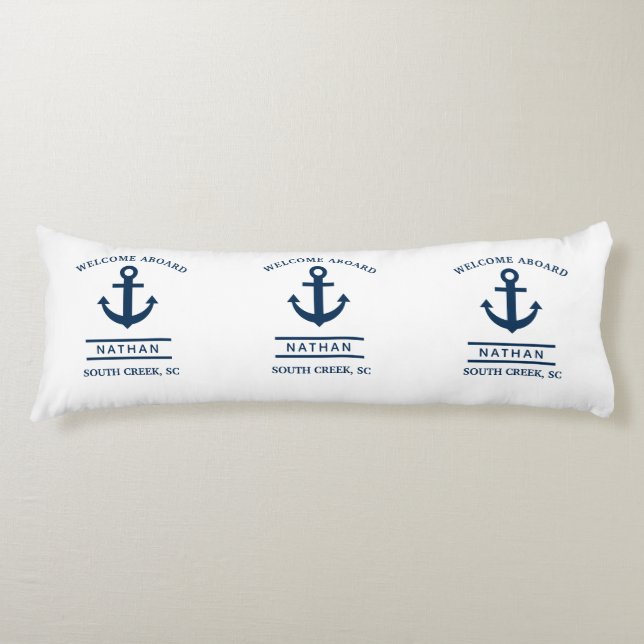 Cojín Nombre de monograma del Personalizado de bienvenid (Anverso)