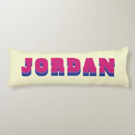 Cojín Nombre personalizado de la bandera del orgullo bis