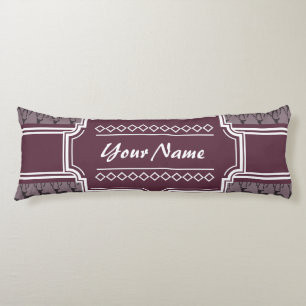 Cojín Nombre personalizado del ciervo violeta morado V