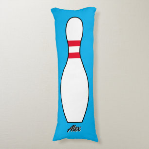 Cojín Nombre personalizado Giant Bowling Pin Colores Per