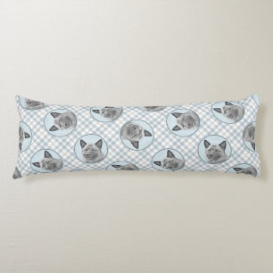 Cojín Noruego Elkhound Pintando Arte Perro Original