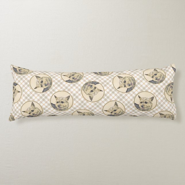 Cojín Norwich Terrier Pintura Cuta Original Mascota Perr (Anverso)