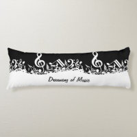 Notas musicales embarulladas blancas