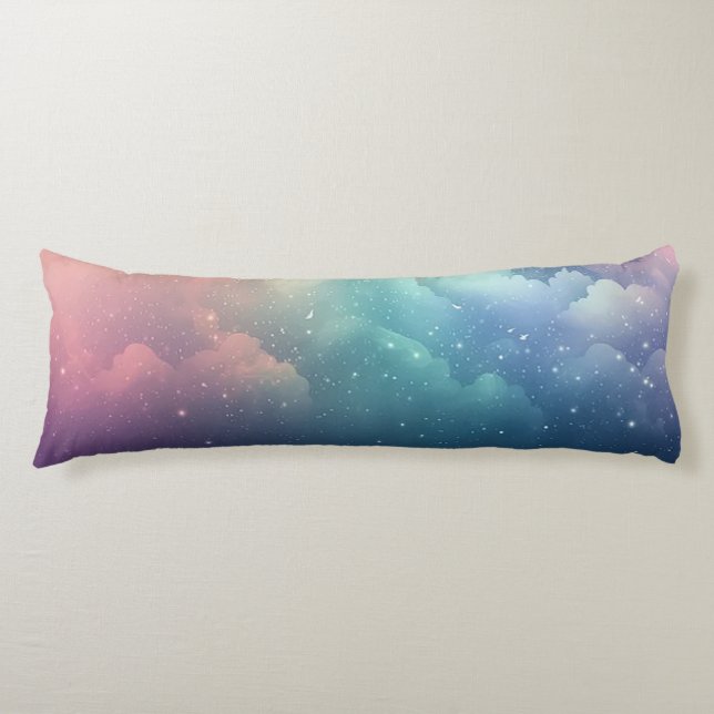 Cojín Nubes purpurina (Anverso)