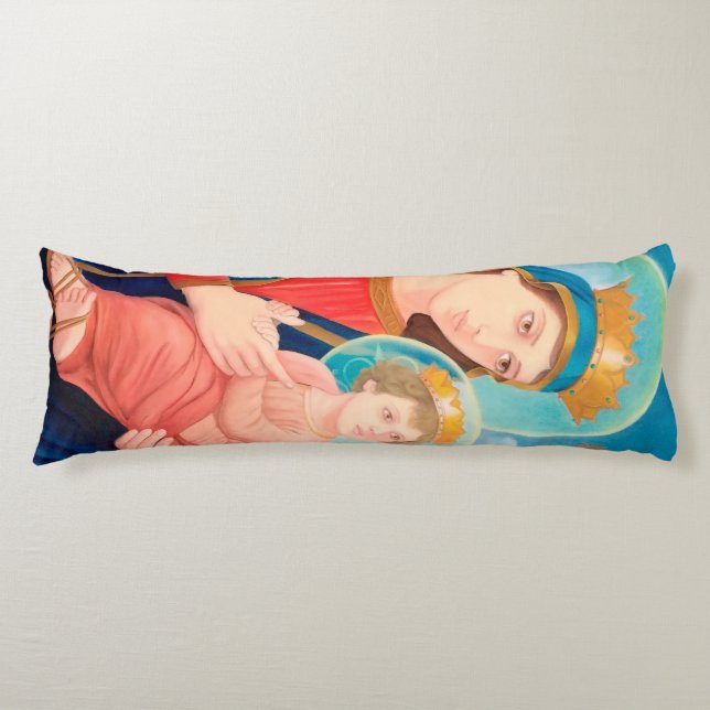 Cojín Nuestra Señora de la Perpetua Ayuda Católica (Anverso)