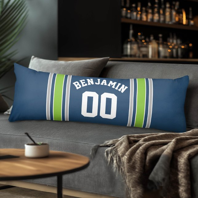Cojín Número de nombre personalizado de Jersey para Depo (Custom Body Pillow with a Sports Theme)