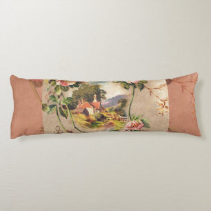 Cojín Obra de Vintage Happy Birday Card