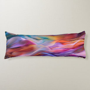 Cojín "Olas de sueños" Arte abstracto contemporáneo     