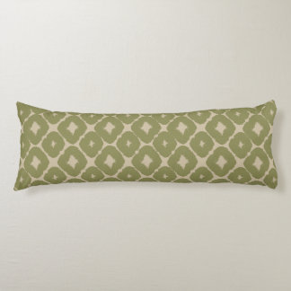 Cojín Olive and cream Boho Geometric Throw Pillow