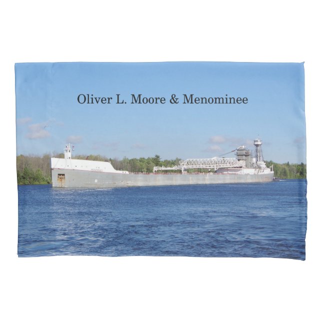 Cojín Oliver L. Moore y Menominee funda de almohadas (Anverso)