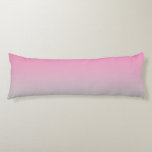 Cojín "Ombre rosado y gris"<br><div class="desc">Almohada del cuerpo "de Ombre rosado y gris"</div>