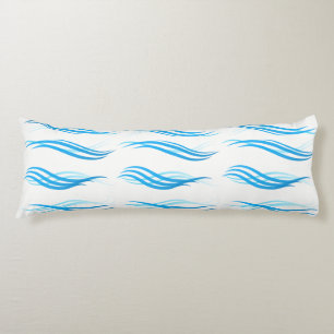 Cojín Ondas azul-almohada del cuerpo