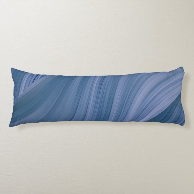 Cojín Ondas azules profundas (Anverso)
