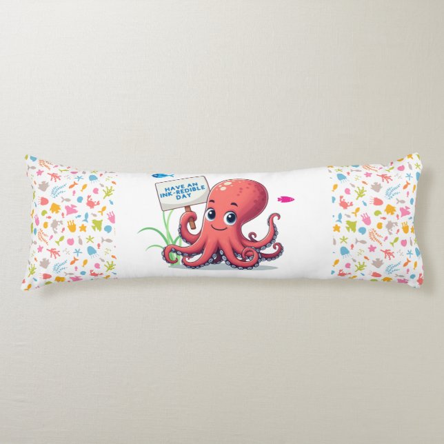 Cojín Opulpo personalizado con pescado (Anverso)