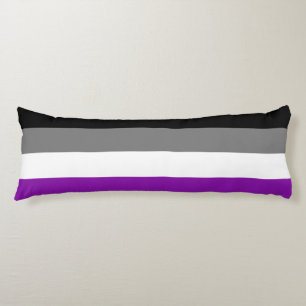 Cojín Orgullo asexual, orgullo LGBTQ, impresión a rayas