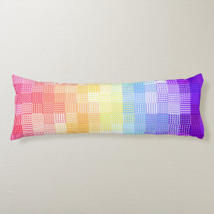Cojín Orgullo retro boho Funky Quirky Xenogender Plaid