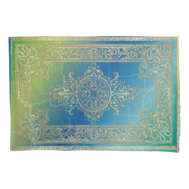 Cojín Ornamento de Grunge de época - Funda de almohada (Anverso)