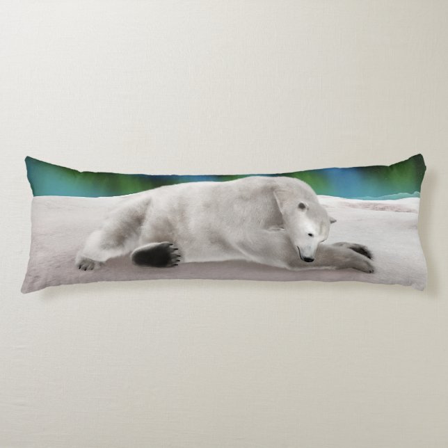 Cojín Oso Polar Descansando (Anverso)