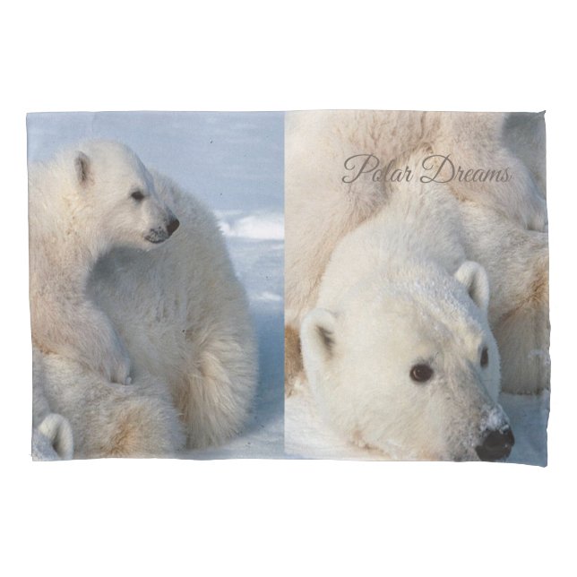Cojín Oso polar Funda de almohadas (Anverso)