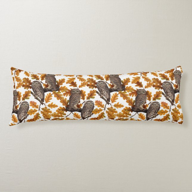 Cojín Ovejas otoñales sobre algodón blanco (Anverso)