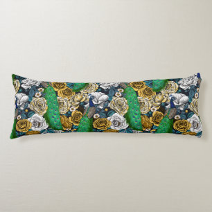 Cojín Pacocas en el jardín rosa 3