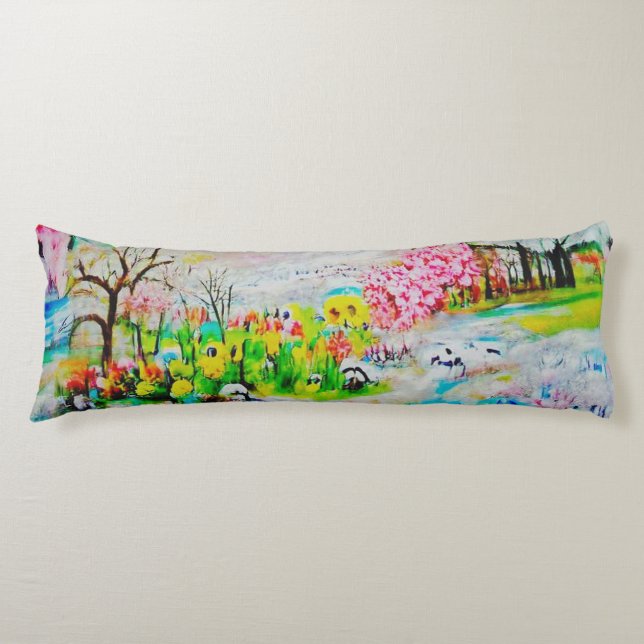 Cojín Paisaje acuático 2 (Anverso)