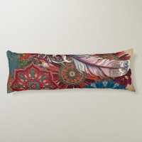 Paisaje de sueños de mandala emplumado bohemio