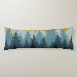 Cojín Paisaje dorado de los árboles forestales
