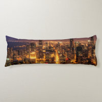 Paisaje urbano de la noche de Chicago