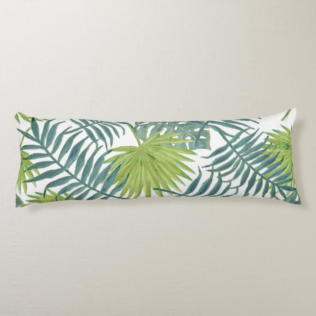 Cojín Palm Tree Fronds Pintando Hawaian (Reverso)