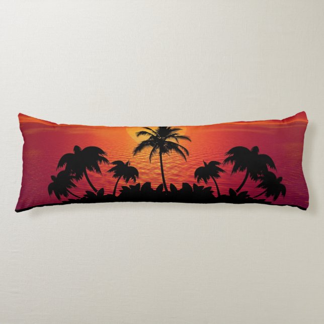 Cojín Palm Trees Silhouette-16515 (Anverso)
