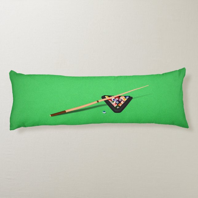 Cojín Palo de cubo de mesa de billar (Reverso)