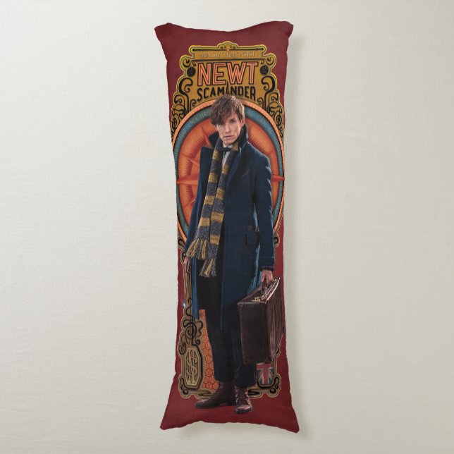 Cojín Panel de Art Nouveau permanente de NEWT SCAMANDER™ (Frente vertical)