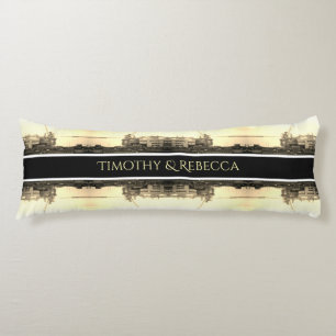 Cojín Panorama del puerto de Argel Argelia antiguo