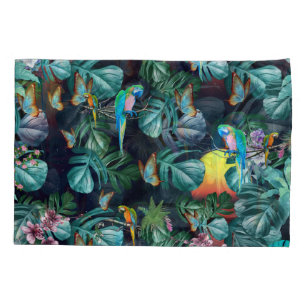 Cojín Paraíso de la Flora Tropical en el Funda de la alm