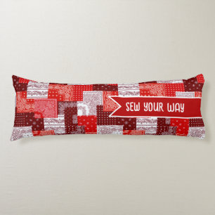 Cojín Parche de costura personalizado Bandana Quilt Patr