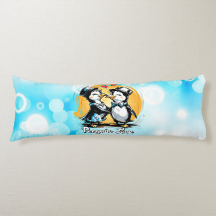 Cojín Pareja de Pingüinos Encantadores