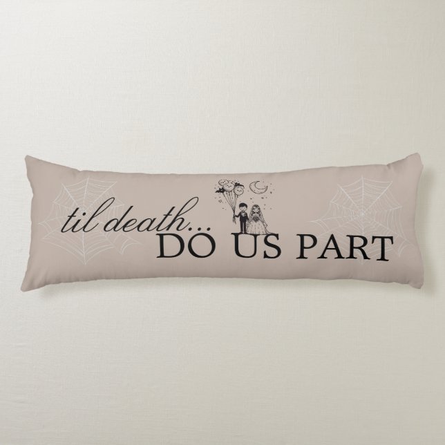 Cojín Pareja pequeña y fantasmal (Anverso)