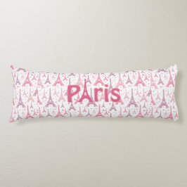 Cojín París Francia Torre Eiffel Europa Púrpura Rosa