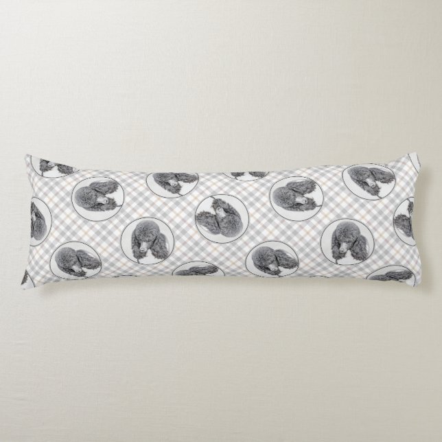 Cojín Parti de pintura de caniche estándar Arte de perro (Anverso)