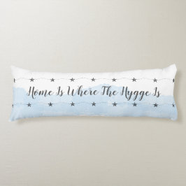 Cojín Pastel Blue Hygge comillas Cosy Home