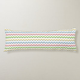 Cojín Pastel Chevron-Drop Shadow por Shirley Taylor