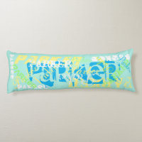 Pasteles suaves del collage del nombre de la