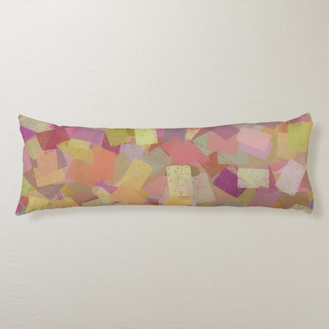 Cojín Patrón abstracto cubismo multicolor Colorido (Anverso)