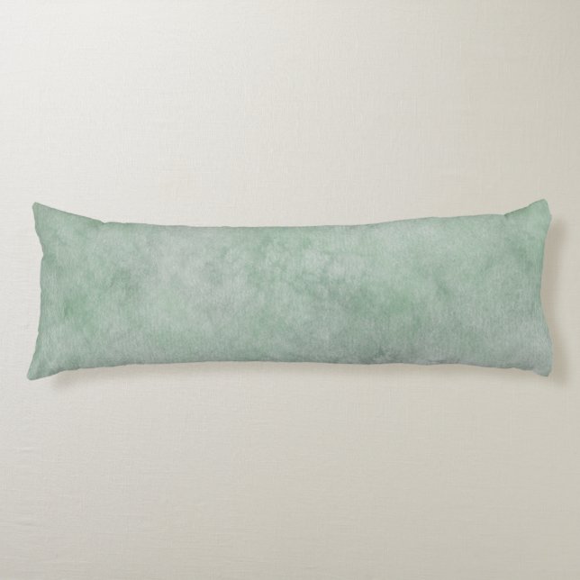 Cojín Patrón acuarela Heather Green (Anverso)